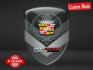 Cadillac Decalcomanie 3D Gel Gara Stile Sport Cupola Limitato ST